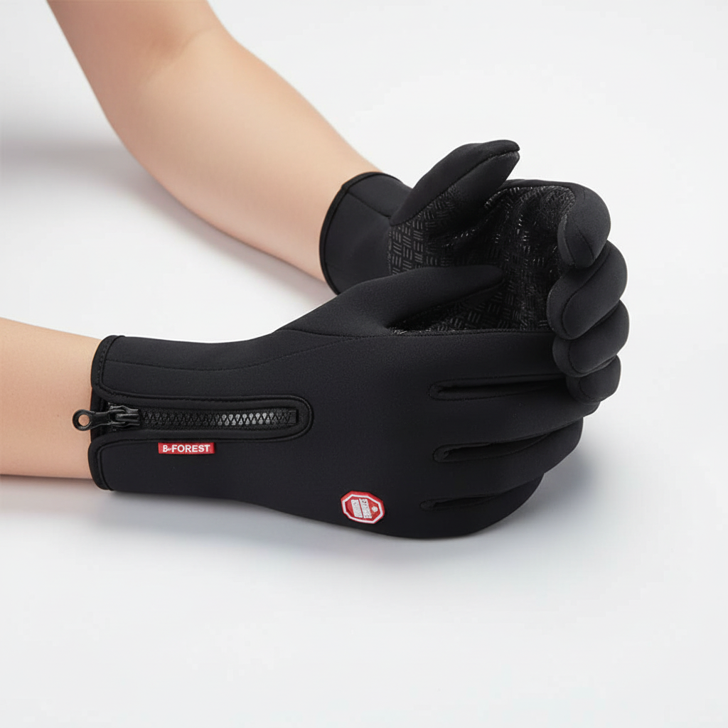 Waterafstotende sporthandschoenen dames met touchscreen 5