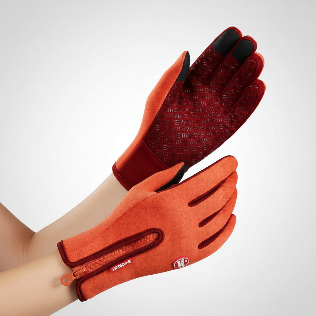Waterafstotende sporthandschoenen dames met touchscreen 8