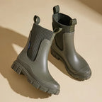 Waterdichte chelsea boots dames met elastische instap en antislipzool 10
