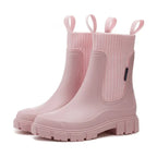 Waterdichte chelsea boots dames met elastische instap en antislipzool 2