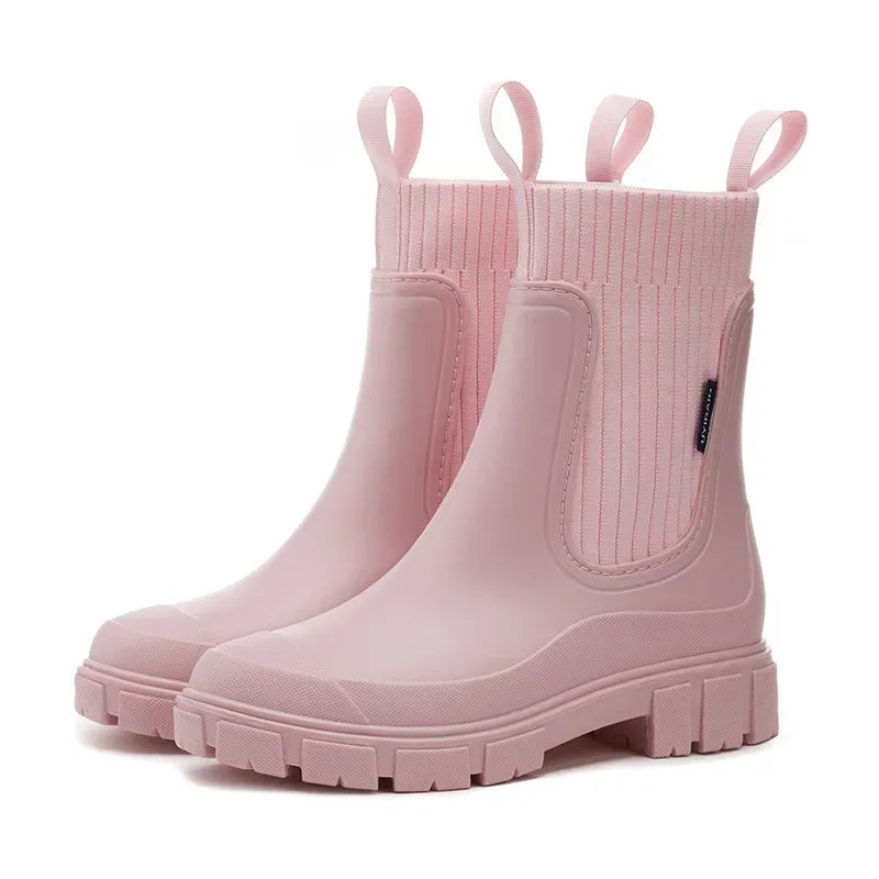 Waterdichte chelsea boots dames met elastische instap en antislipzool 2
