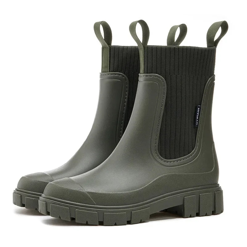 Waterdichte chelsea boots dames met elastische instap en antislipzool 4