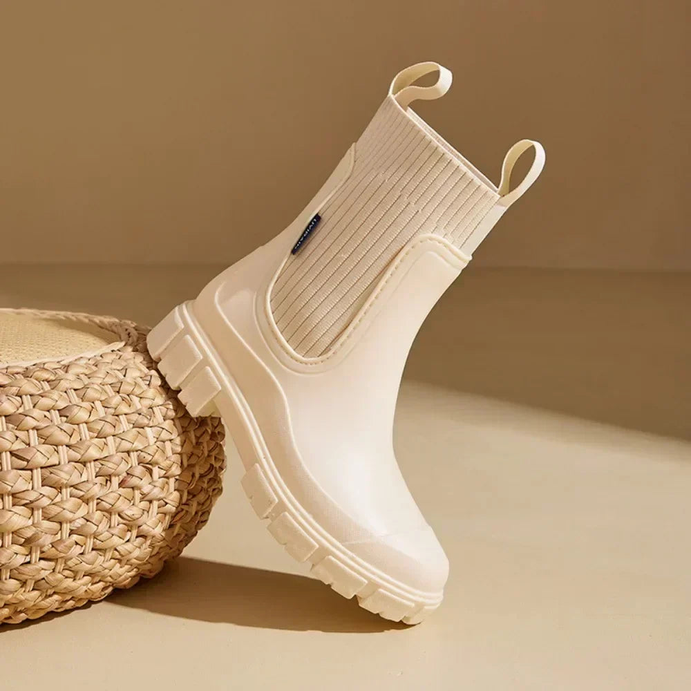 Waterdichte chelsea boots dames met elastische instap en antislipzool 8