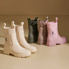 Waterdichte chelsea boots dames met elastische instap en antislipzool 9