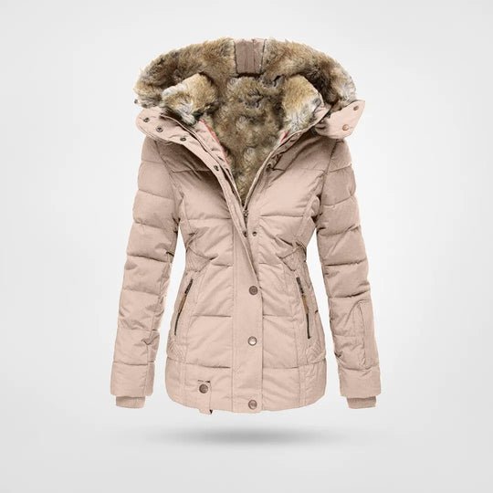 Winterjas dames met capuchon en slanke pasvorm 5