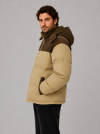 Winterjas heren corduroy puffer met capuchon 6