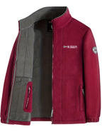 Winterjas heren fleece met opstaande kraag 11