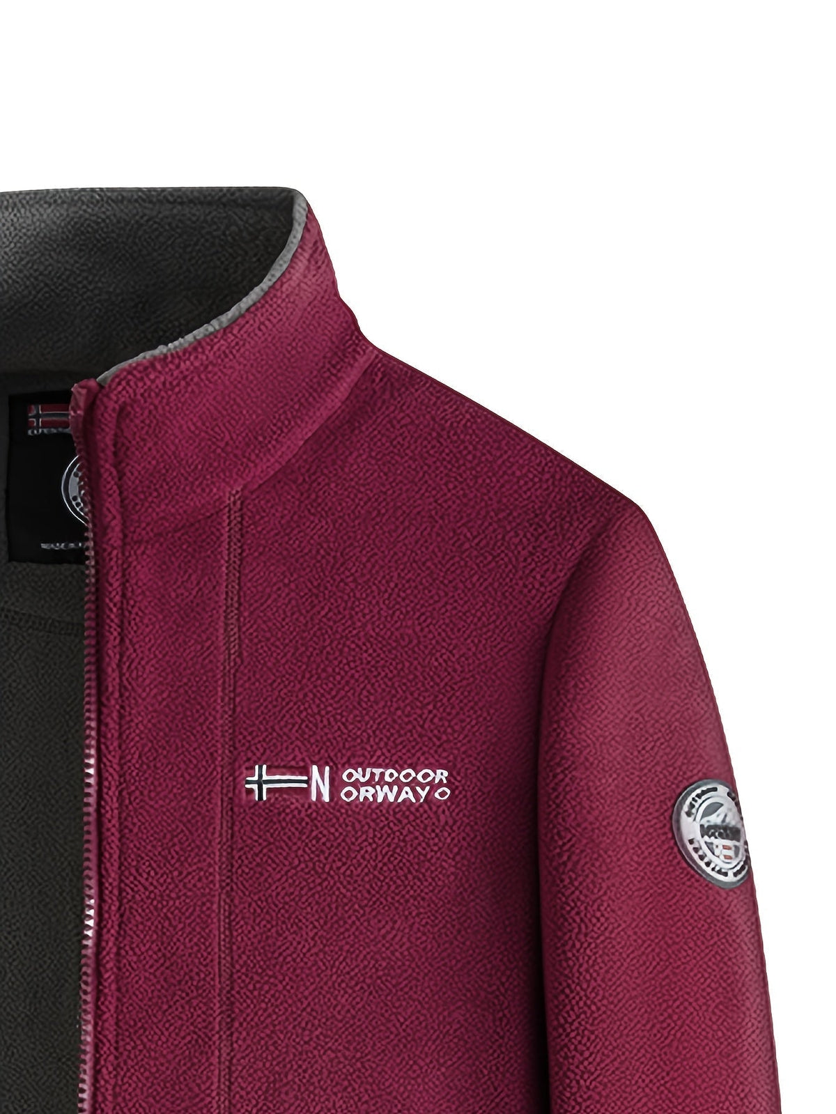 Winterjas heren fleece met opstaande kraag 15