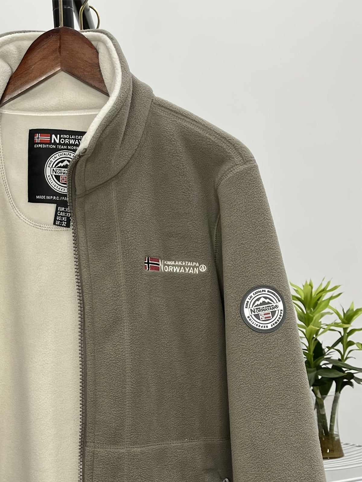 Winterjas heren fleece met opstaande kraag 19
