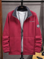 Winterjas heren fleece met opstaande kraag 2