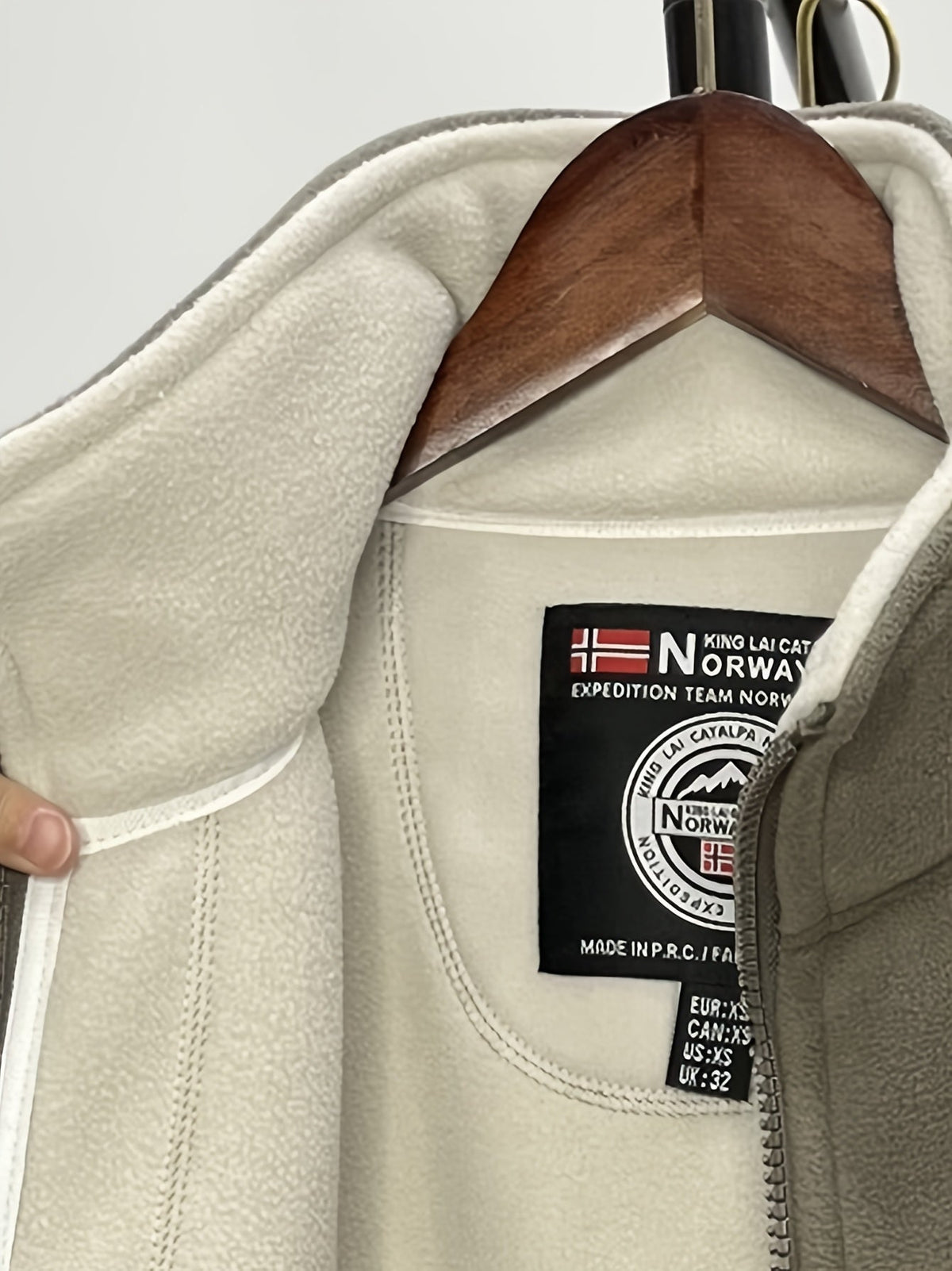 Winterjas heren fleece met opstaande kraag 20
