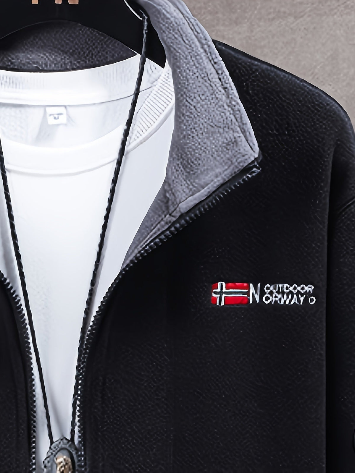 Winterjas heren fleece met opstaande kraag 28