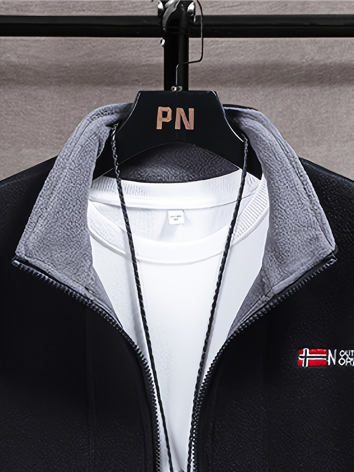 Winterjas heren fleece met opstaande kraag 29