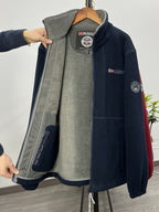 Winterjas heren fleece met opstaande kraag 6