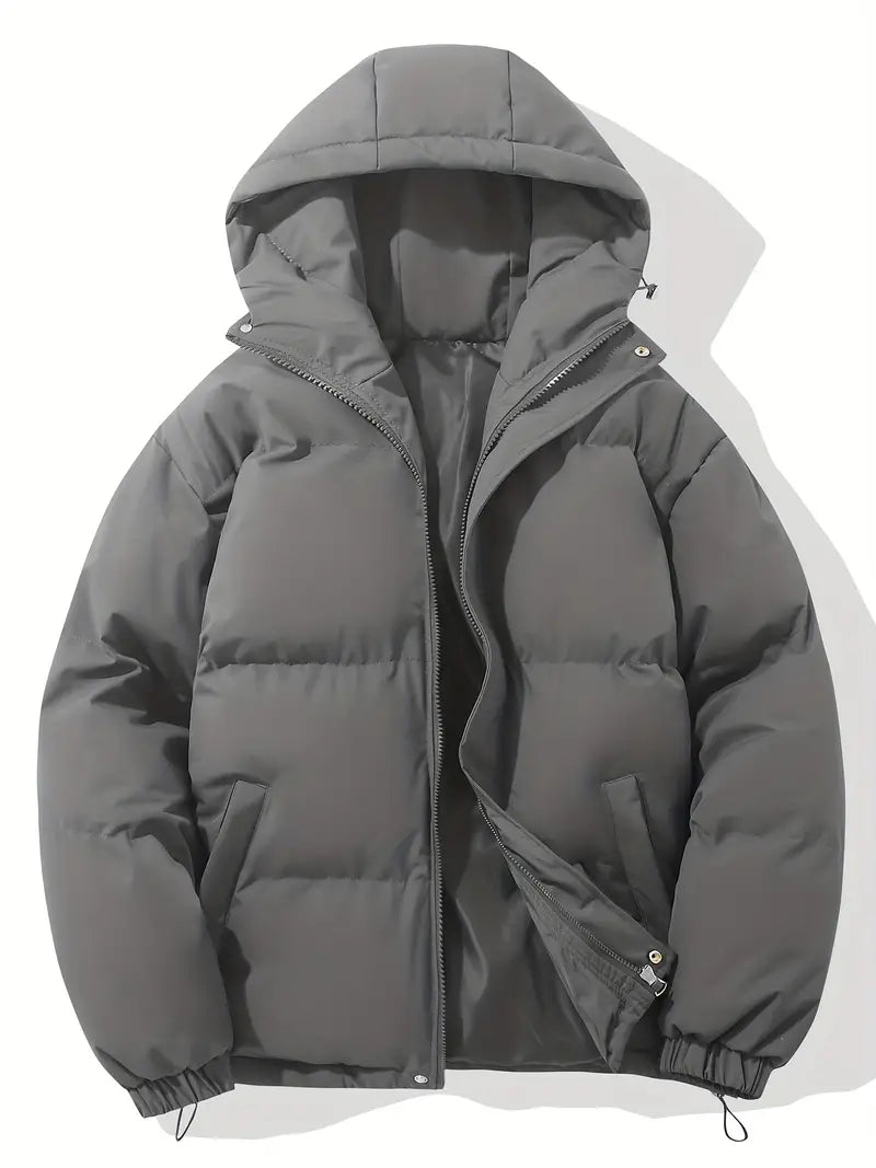 Winterjas heren gewatteerd met capuchon 1