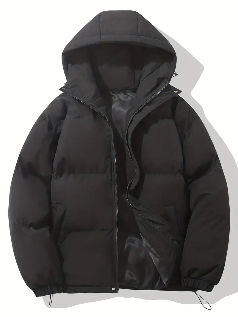 Winterjas heren gewatteerd met capuchon 3