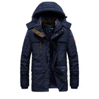 Winterjas heren gewatteerd met capuchon en fleecevoering 5