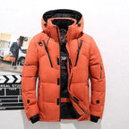 Winterjas heren gewatteerde puffer met capuchon en steekzakken 3