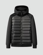 Winterjas heren hybride gewatteerde puffer met capuchon 1