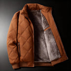 Winterjas heren met gewatteerd ontwerp en fleecevoering 5