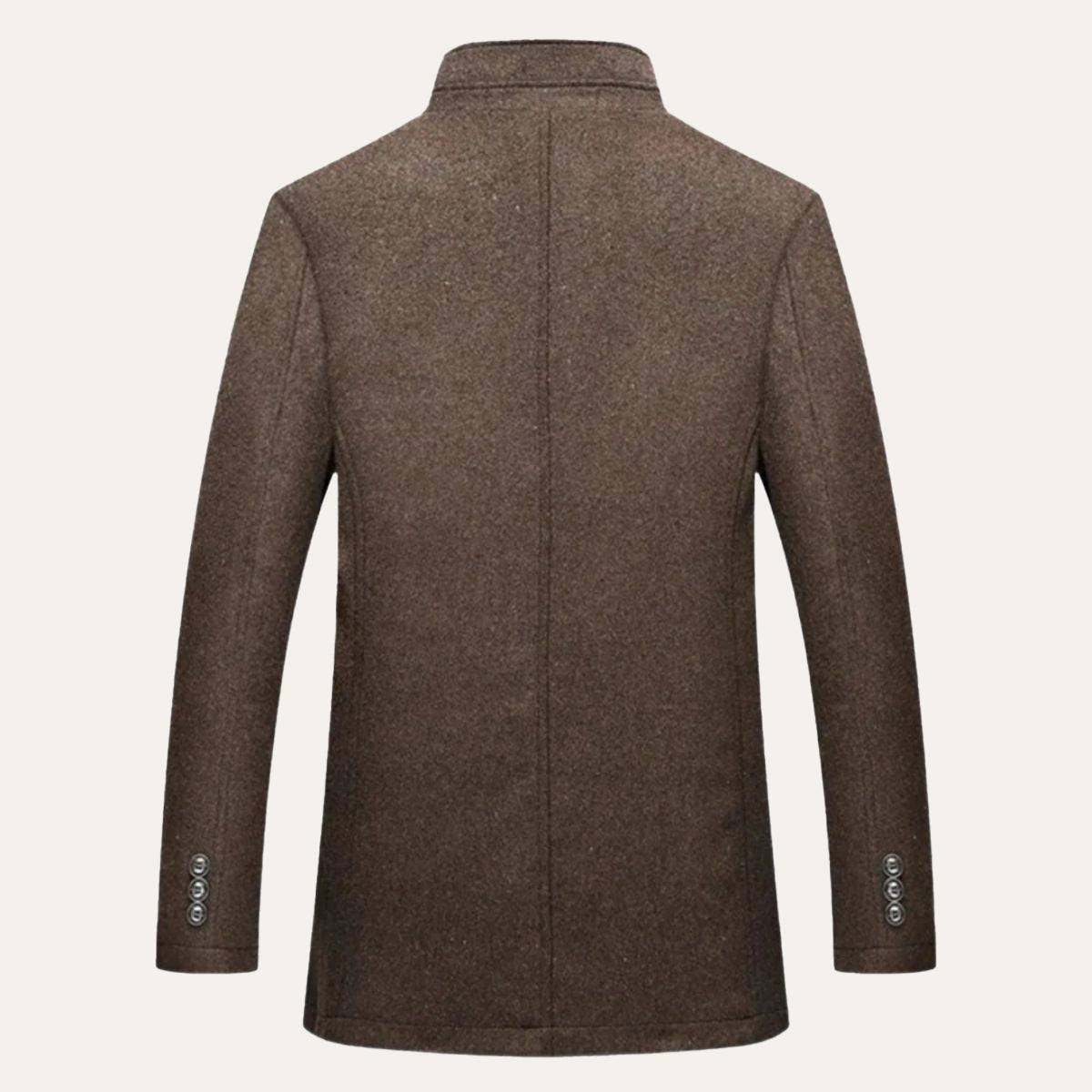 Winterjas heren met opstaande kraag en knoopsluiting 4
