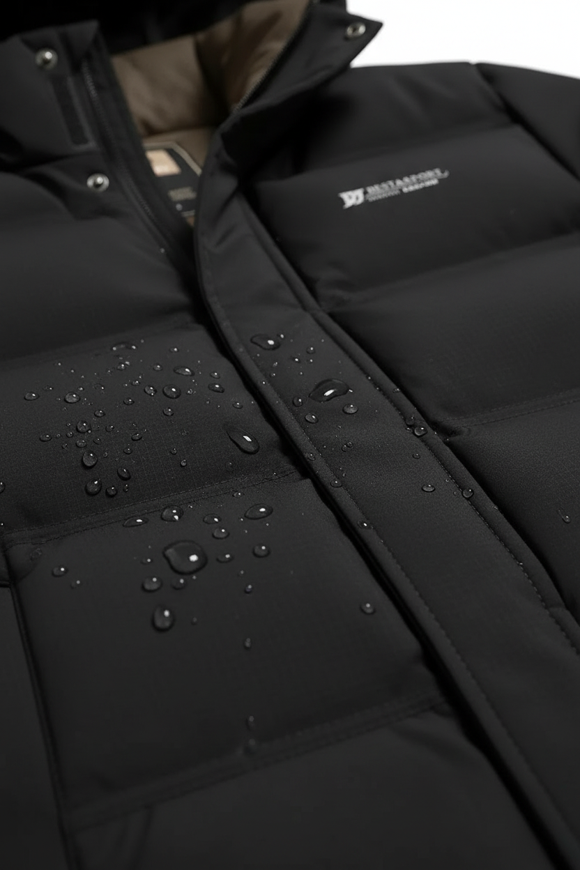 Winterjas heren parka gewatteerd met capuchon en ritssluiting 11