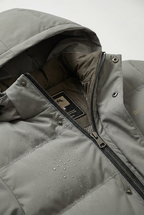 Winterjas heren parka gewatteerd met capuchon en ritssluiting 7