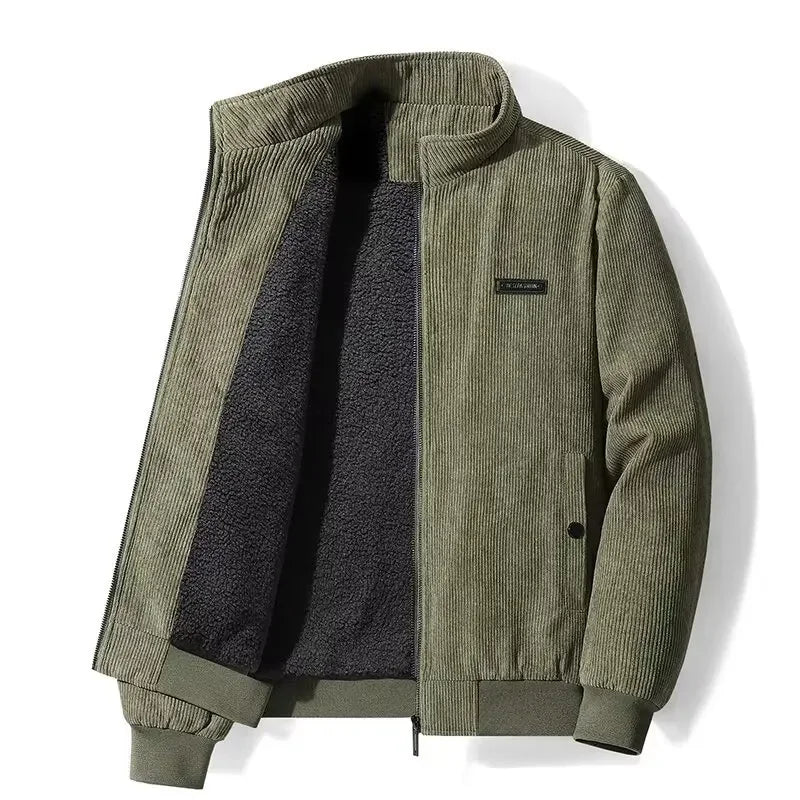 Winterjas heren van corduroy met fleecevoering 2
