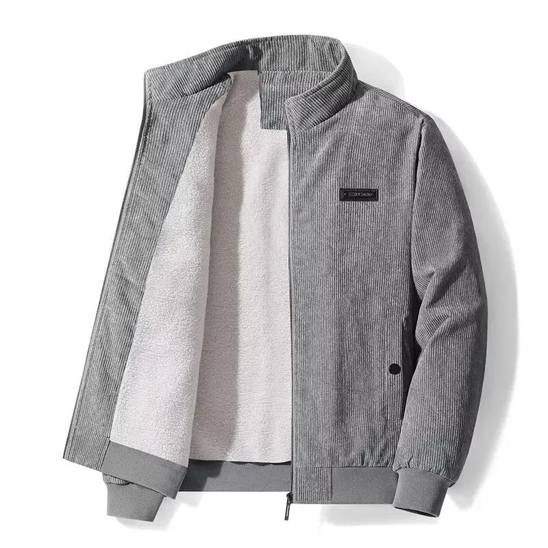 Winterjas heren van corduroy met fleecevoering 3