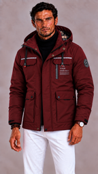 Winterjas heren waterafstotend met capuchon en winddichte afwerking 4