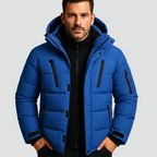 Winterjas heren waterafstotende puffer met capuchon 1