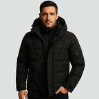 Winterjas heren waterafstotende puffer met capuchon 3