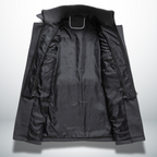 Winterjas heren wollen jas met dubbele kraag en knoopsluiting 6