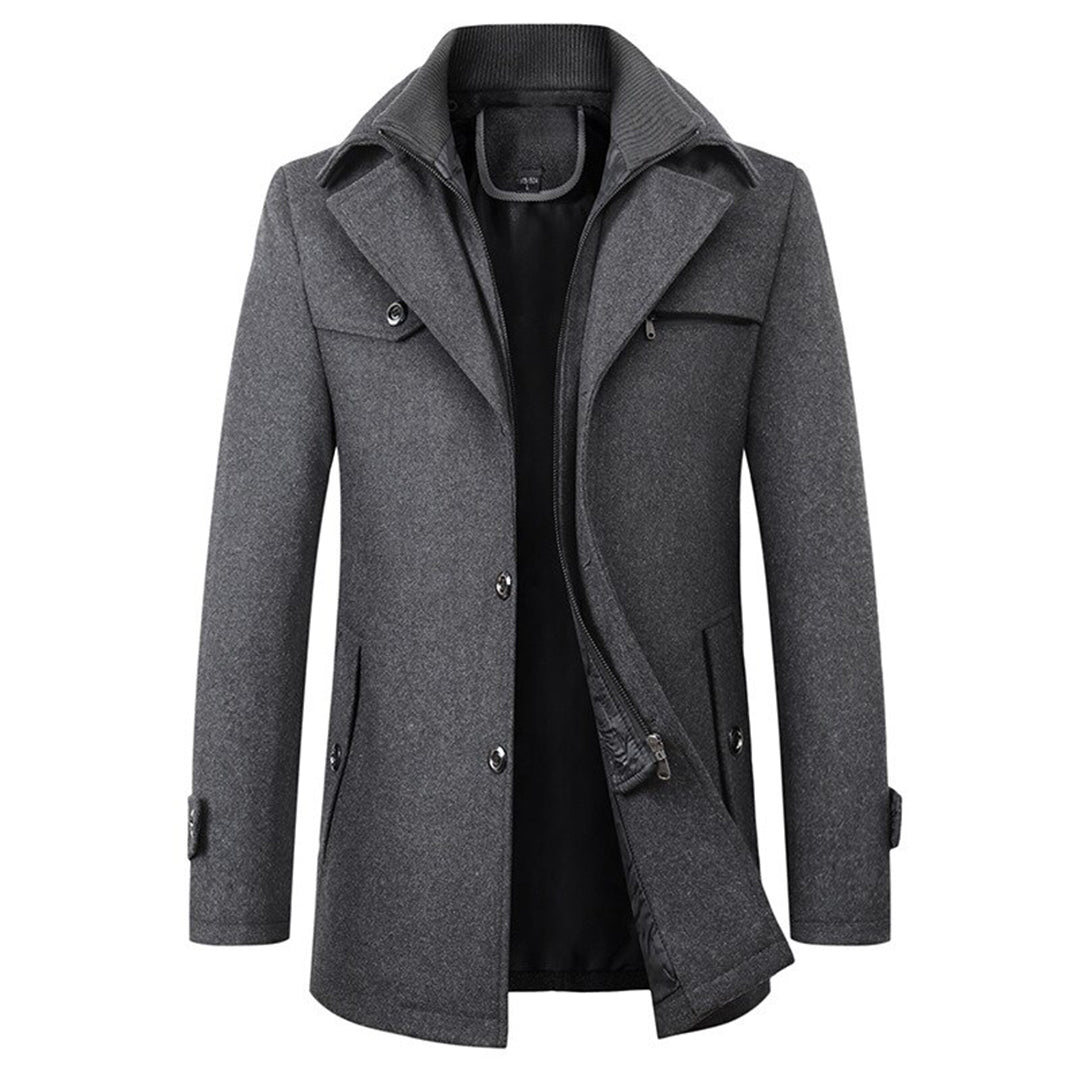 Winterjas heren wollen met elegante snit 3