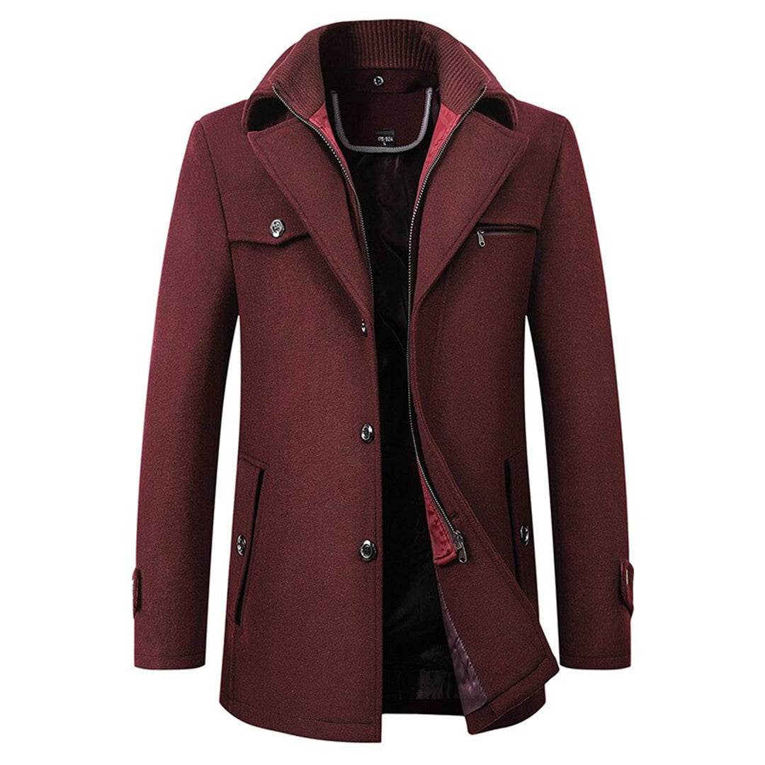 Winterjas heren wollen met elegante snit 4