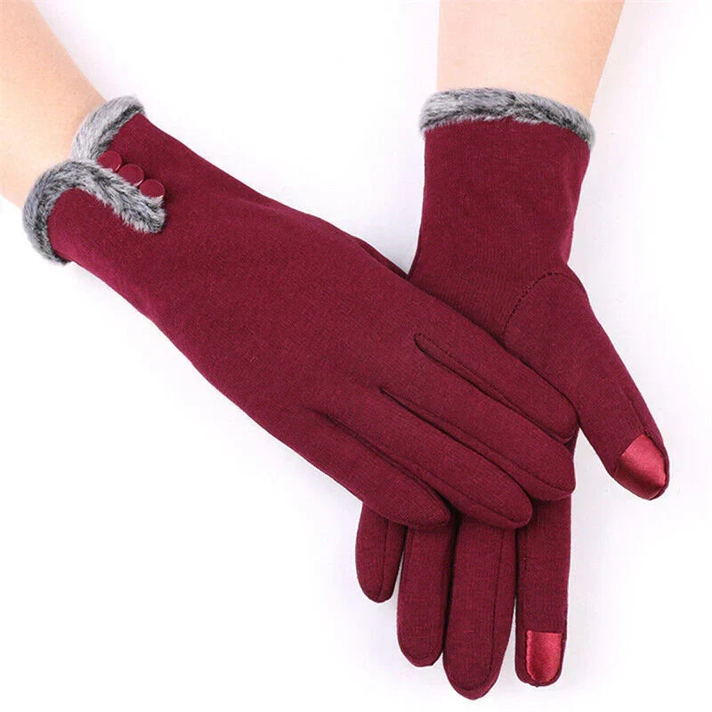 Wollen handschoenen dames met touchscreen 2
