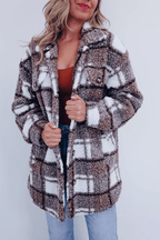 Wollen winterjas dames lang met kraag, elegant 2