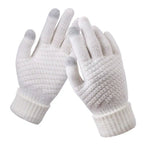 Zachte gebreide handschoenen dames met touchscreen 4